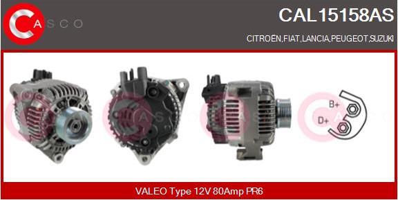 Casco CAL15158AS - Alternatore autozon.pro