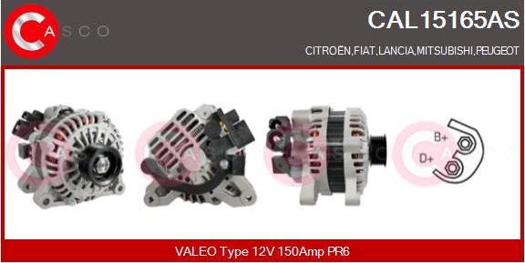 Casco CAL15165AS - Alternatore autozon.pro