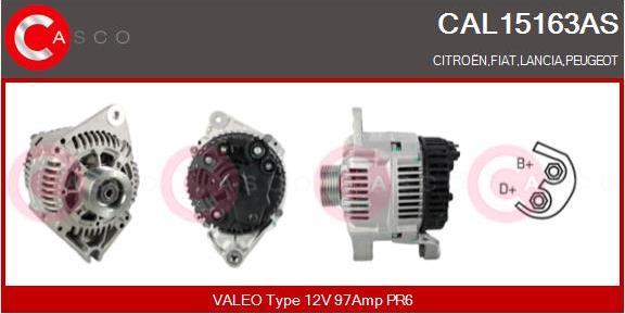 Casco CAL15163AS - Alternatore autozon.pro