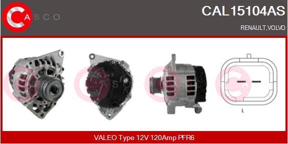 Casco CAL15104AS - Alternatore autozon.pro