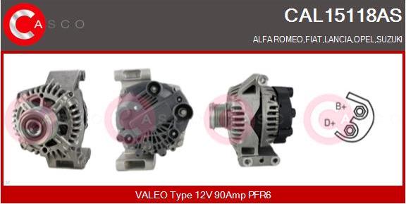 Casco CAL15118AS - Alternatore autozon.pro