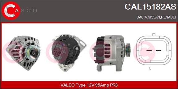 Casco CAL15182AS - Alternatore autozon.pro