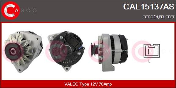 Casco CAL15137AS - Alternatore autozon.pro