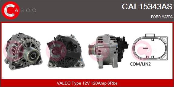 Casco CAL15343AS - Alternatore autozon.pro