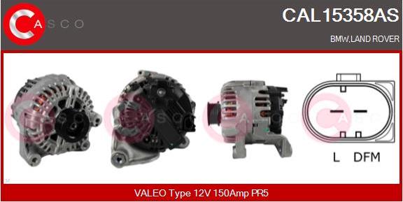 Casco CAL15358AS - Alternatore autozon.pro