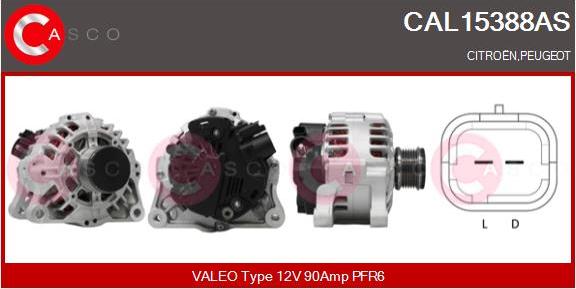 Casco CAL15388AS - Alternatore autozon.pro