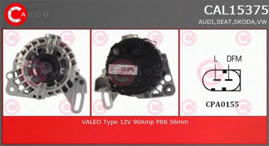 Casco CAL15375 - Alternatore autozon.pro