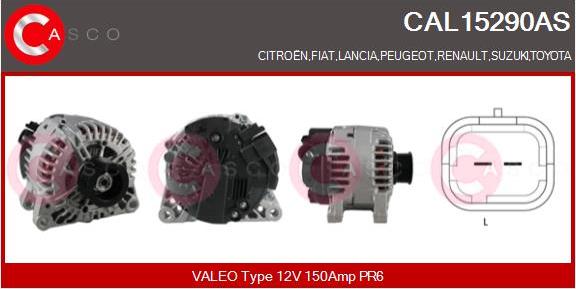 Casco CAL15290AS - Alternatore autozon.pro