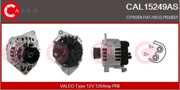 Casco CAL15249AS - Alternatore autozon.pro