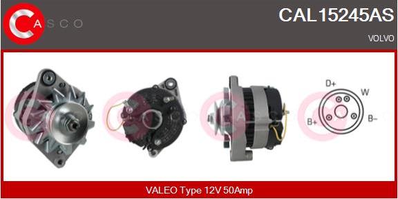 Casco CAL15245AS - Alternatore autozon.pro