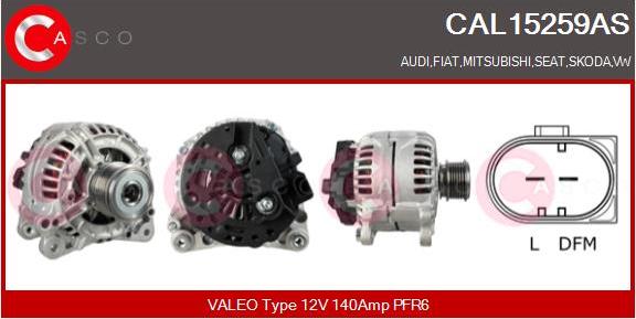 Casco CAL15259AS - Alternatore autozon.pro