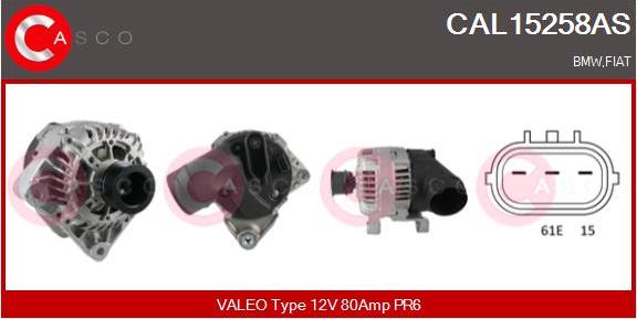 Casco CAL15258AS - Alternatore autozon.pro