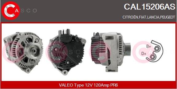 Casco CAL15206AS - Alternatore autozon.pro