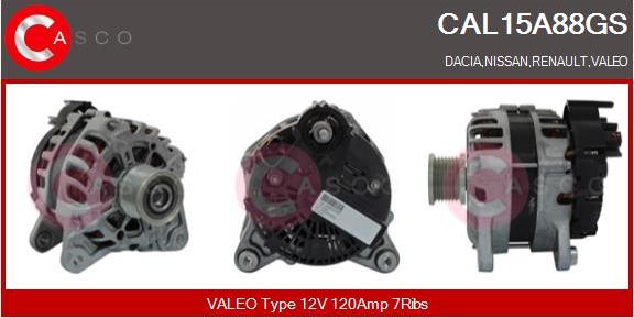 Casco CAL15A88GS - Alternatore autozon.pro