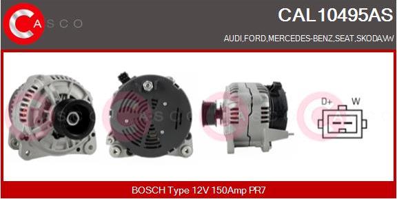 Casco CAL10495AS - Alternatore autozon.pro