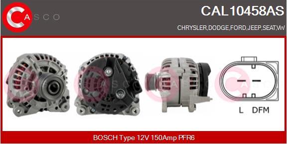 Casco CAL10458AS - Alternatore autozon.pro