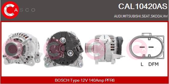 Casco CAL10420AS - Alternatore autozon.pro