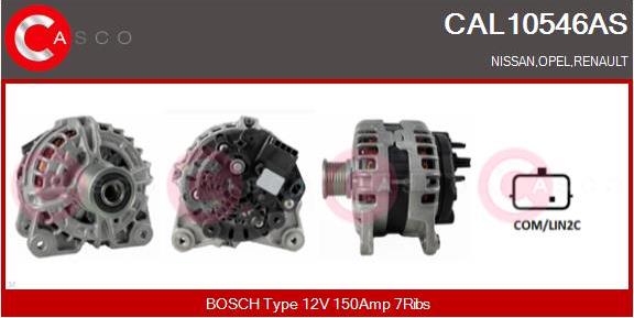 Casco CAL10546AS - Alternatore autozon.pro