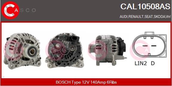 Casco CAL10508AS - Alternatore autozon.pro