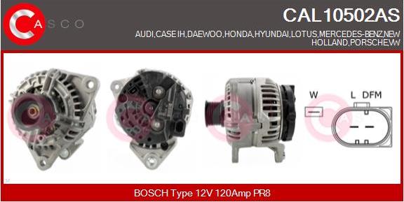 Casco CAL10502AS - Alternatore autozon.pro