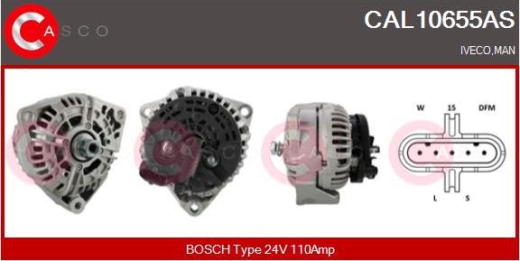 Casco CAL10655AS - Alternatore autozon.pro