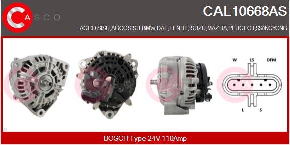 Casco CAL10668AS - Alternatore autozon.pro