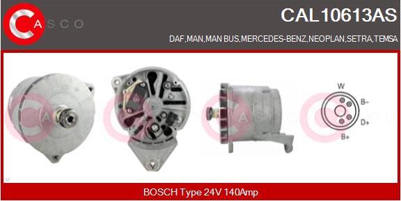 Casco CAL10613AS - Alternatore autozon.pro