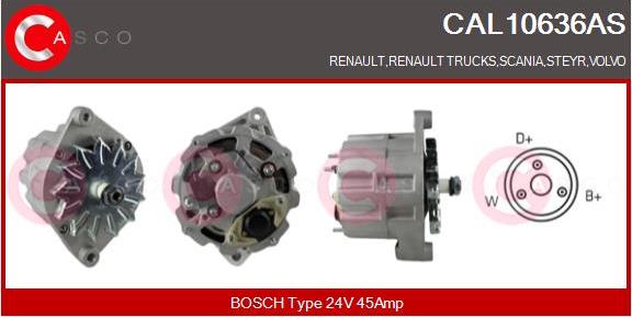 Casco CAL10636AS - Alternatore autozon.pro