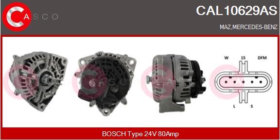 Casco CAL10629AS - Alternatore autozon.pro