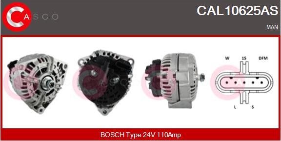 Casco CAL10625AS - Alternatore autozon.pro