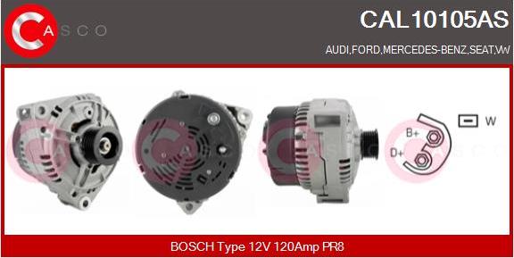 Casco CAL10105AS - Alternatore autozon.pro