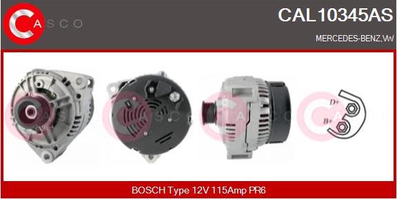 Casco CAL10345AS - Alternatore autozon.pro