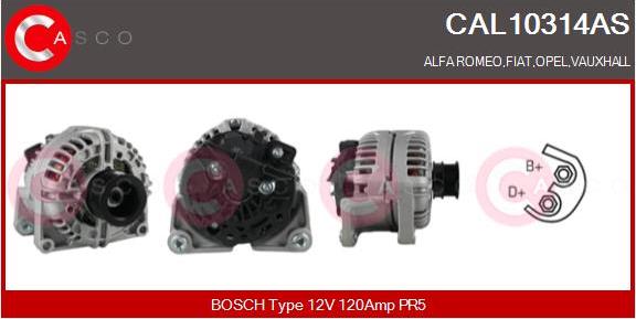 Casco CAL10314AS - Alternatore autozon.pro