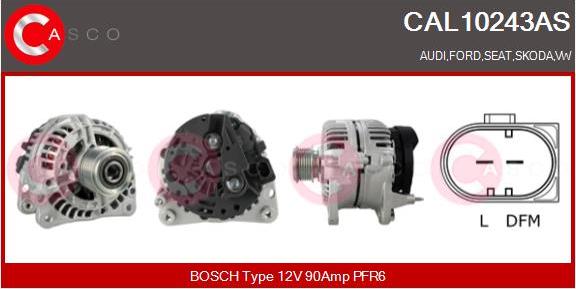 Casco CAL10243AS - Alternatore autozon.pro