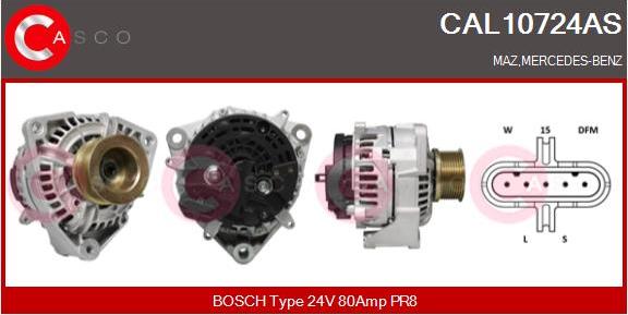 Casco CAL10724AS - Alternatore autozon.pro