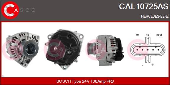 Casco CAL10725AS - Alternatore autozon.pro