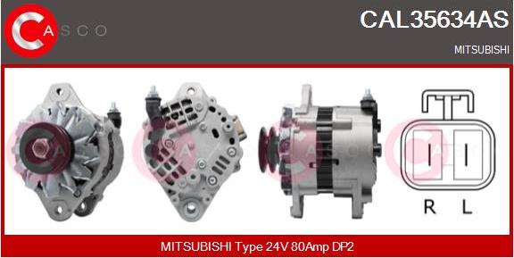 Casco CAL35634AS - Alternatore autozon.pro