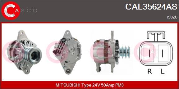 Casco CAL35624AS - Alternatore autozon.pro