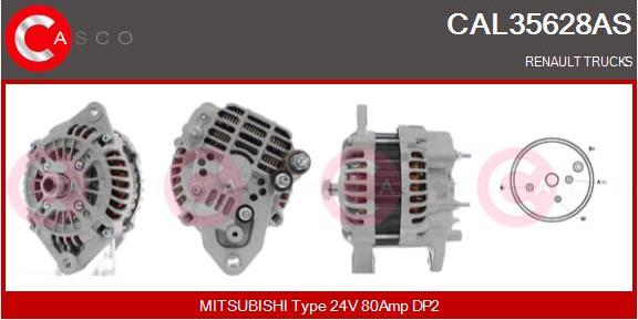 Casco CAL35628AS - Alternatore autozon.pro