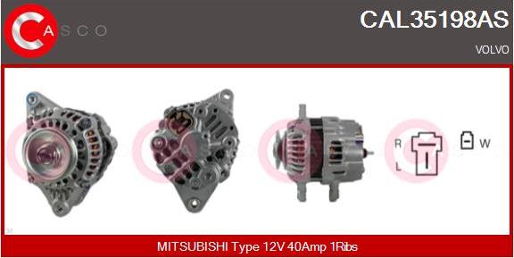 Casco CAL35198AS - Alternatore autozon.pro