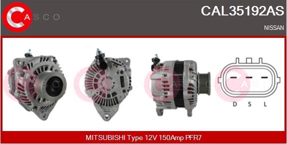 Casco CAL35192AS - Alternatore autozon.pro