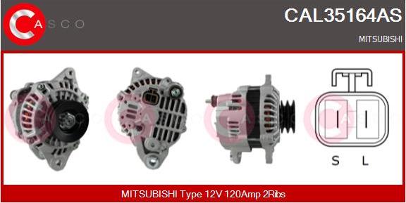 Casco CAL35164AS - Alternatore autozon.pro