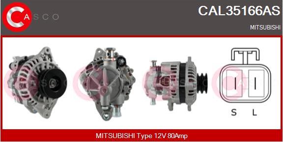 Casco CAL35166AS - Alternatore autozon.pro