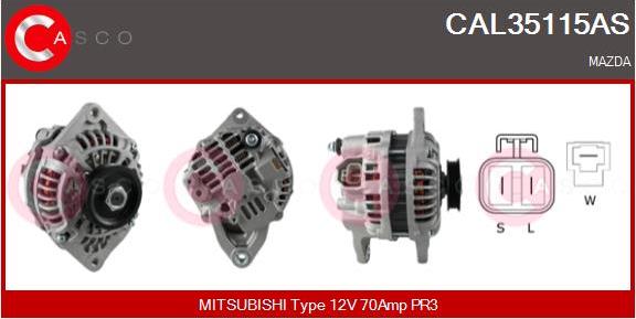 Casco CAL35115AS - Alternatore autozon.pro