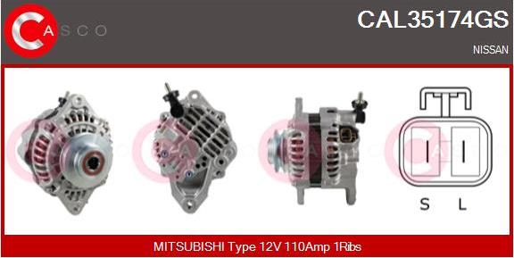 Casco CAL35174GS - Alternatore autozon.pro