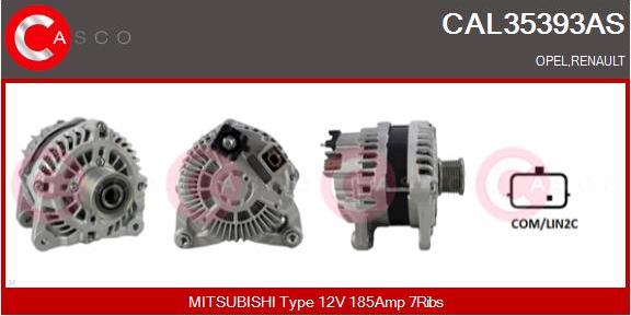 Casco CAL35393AS - Alternatore autozon.pro