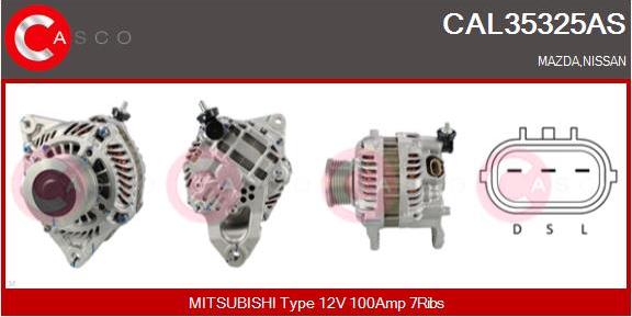 Casco CAL35325AS - Alternatore autozon.pro