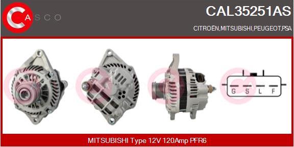 Casco CAL35251AS - Alternatore autozon.pro