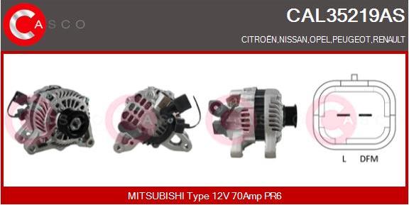 Casco CAL35219AS - Alternatore autozon.pro