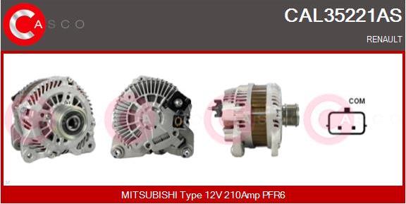 Casco CAL35221AS - Alternatore autozon.pro